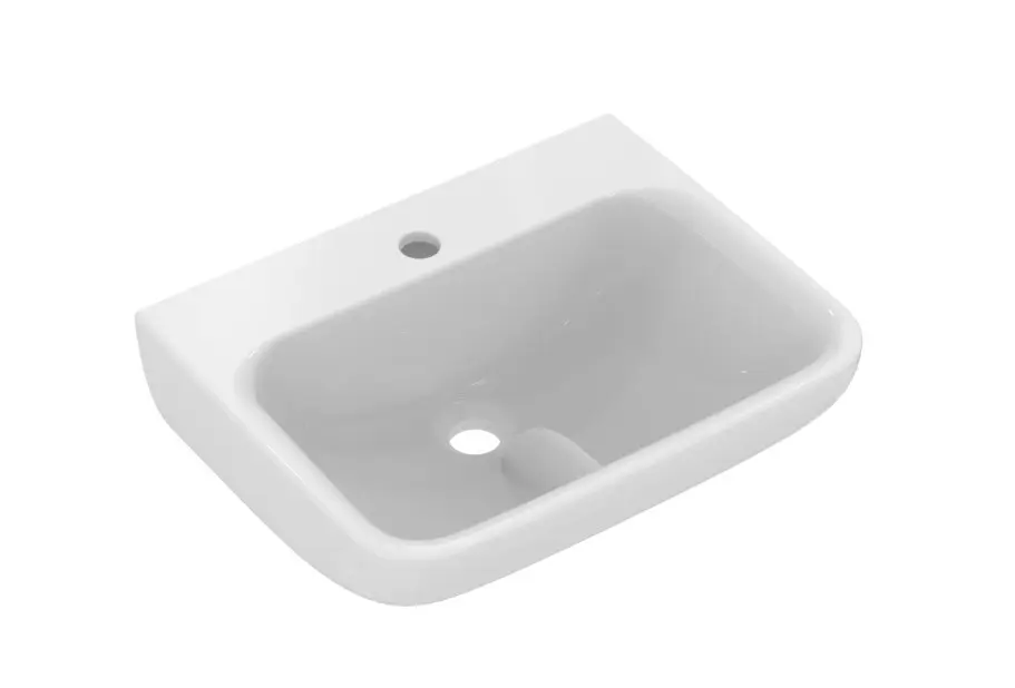 Levně Ideal Standard Contour 21+ - Umývátko 50x40 cm, bez přepadu, otvor pro baterii, SmartGuard+, bílá E1603HY