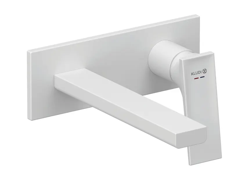 Kludi Decus - Grifo de lavabo empotrado, blanco mate 542445375