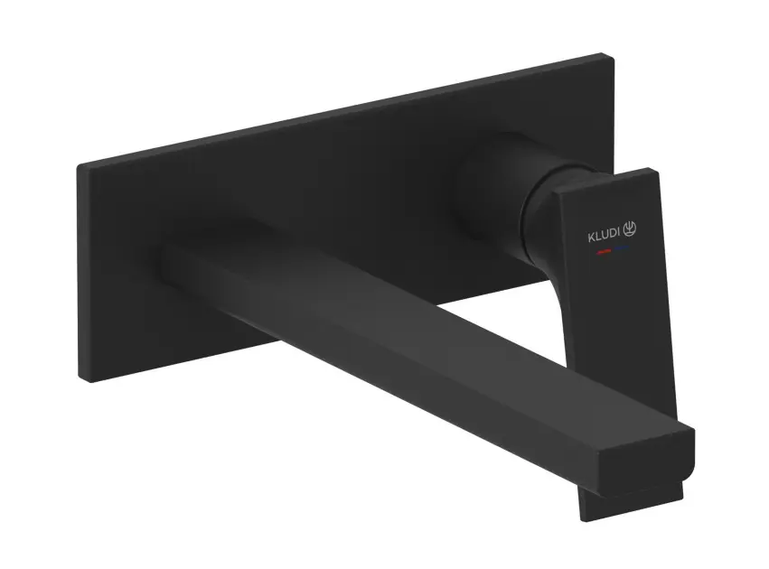 Kludi Decus - Grifo empotrado de lavabo, negro mate 542453975