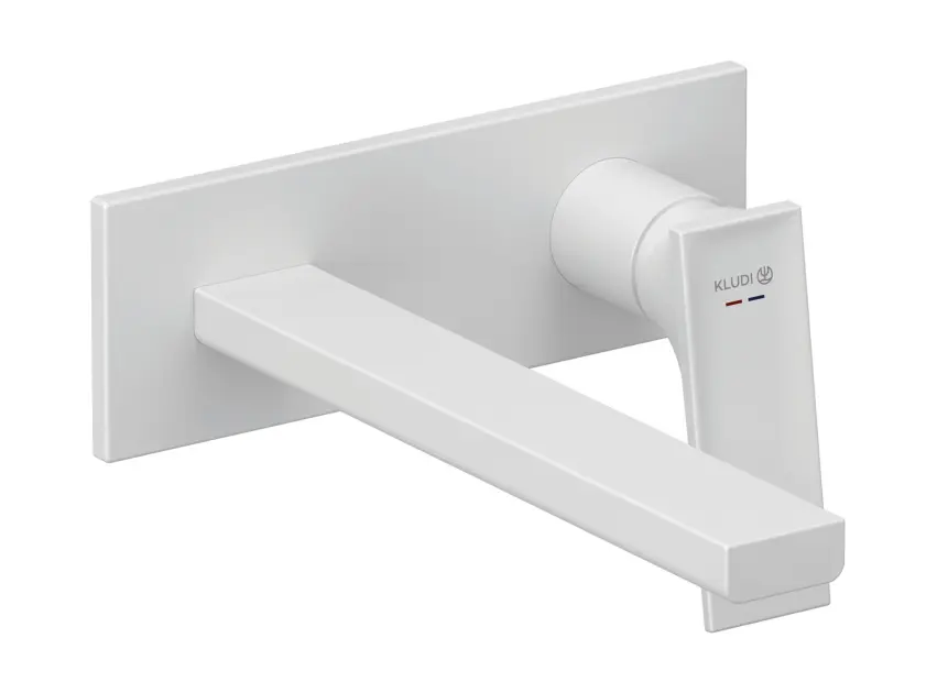 Kludi Decus - Grifo de lavabo empotrado, blanco mate 542455375