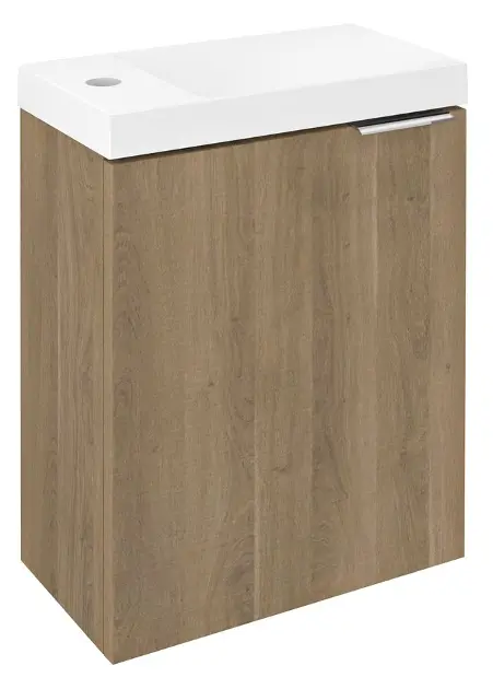 Levně Sapho Latus - Umyvadlová skříňka X 39x50x22 cm, 1x dvířka, dub cuneo LT110-2525