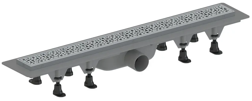 Aqualine Malvi - Duschrinne 91 cm, mit Rost, Edelstahl 1702-91