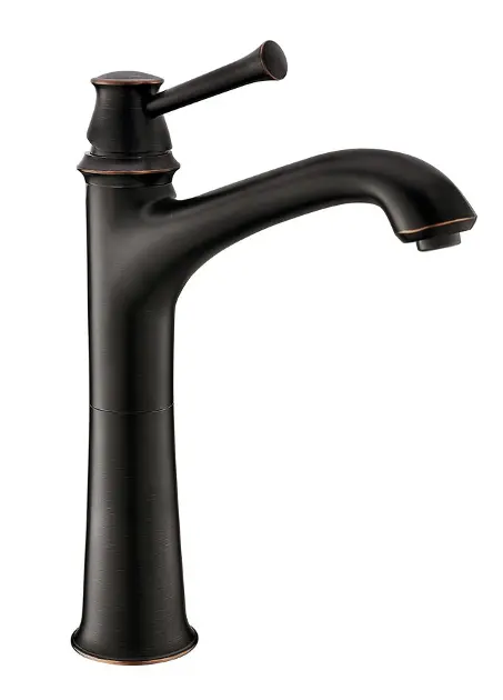 Sapho Soliter - Grifo para lavabo Classic, negro mate/bronce AZ006WB