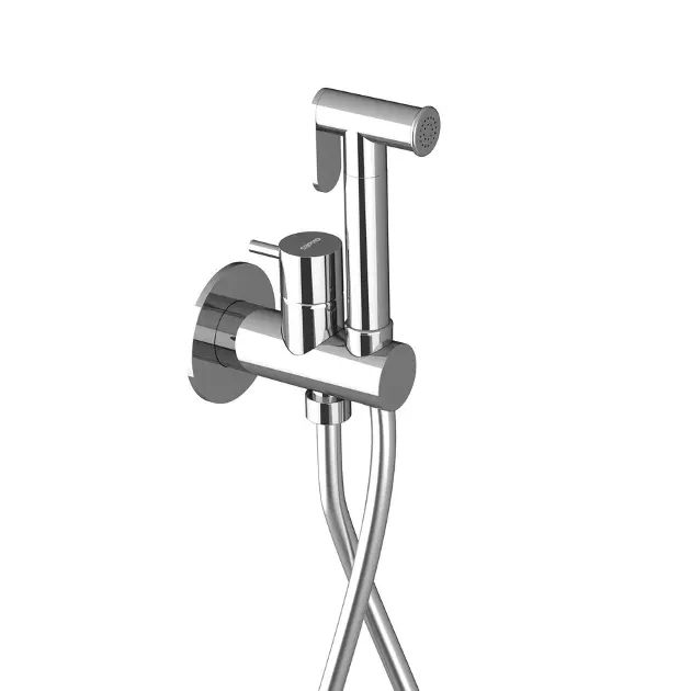 Sapho Ultramix - Bidetová batéria pod omietku, so spŕškou, s telesom, chróm UT013