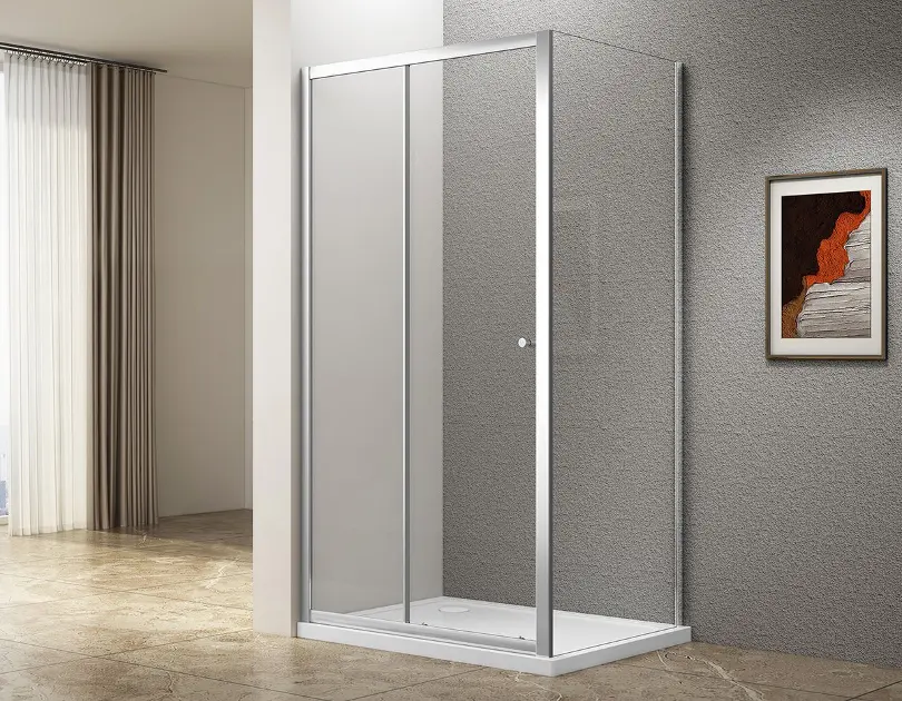 Aqualine Ugga - Душ кабина 100x90 см, прозрачно стъкло/хром ATS100-02