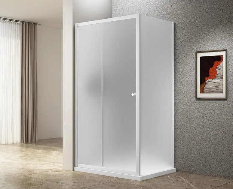 Levně Aqualine Ugga - Sprchový kout 100x80 cm, sklo Brick/bílá AWS100-01