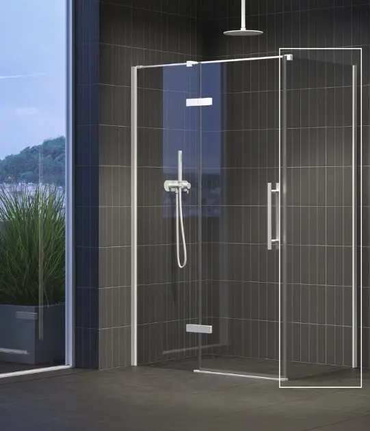 Ravak Cool - Parete doccia 90x195 cm, bianco opaco/vetro trasparente X9VV70E00Z1