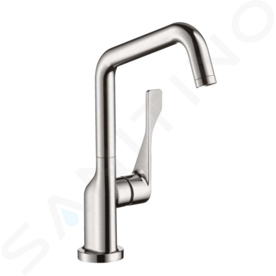 Axor Citterio - Baterie chiuvetă monocomandă, aspect de inox 39850800