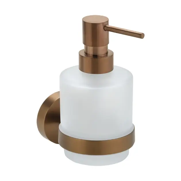 Sapho X-Round - Dávkovač tekutého mýdla Copper, mléčné sklo, matná měď XR103PG