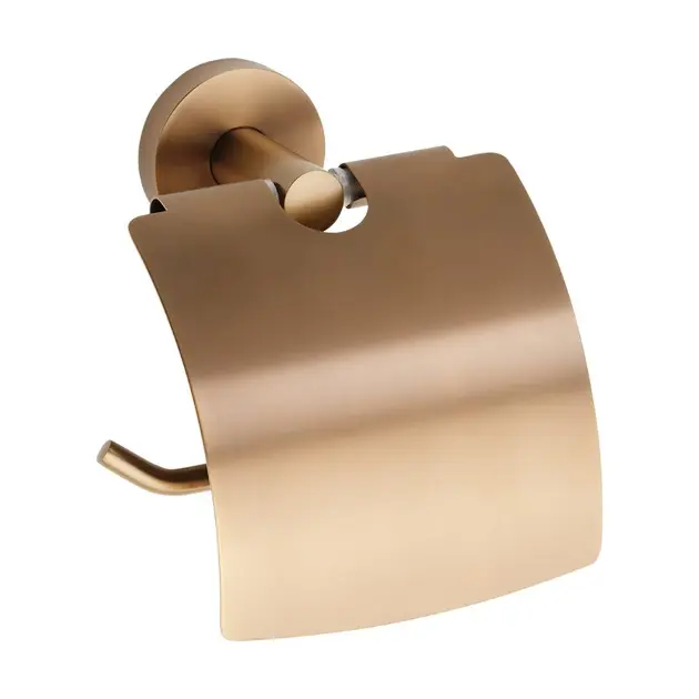 Levně Sapho X-Round - Držák toaletního papíru Copper, s krytem, matná měď XR732PG