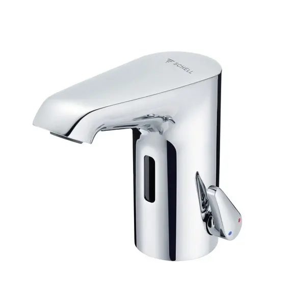 Schell Xeris E - Elektronische wastafelkraan, 6 V batterijvoeding, Bluetooth, chroom 002540699