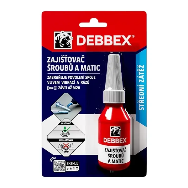 Den Braven - Zajišťovač šroubů a matic 10 ml 50705RL