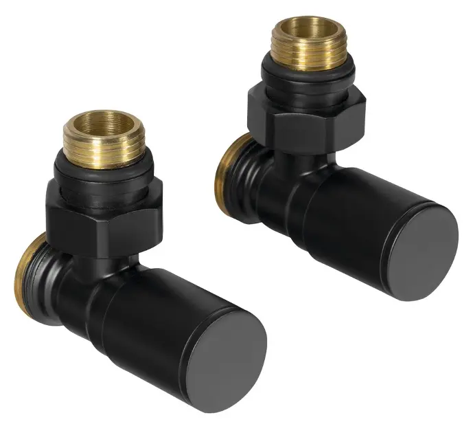 Aqualine C-START - Kit de raccordement pour robinets, raccordement d'angle, noir mat SC237B