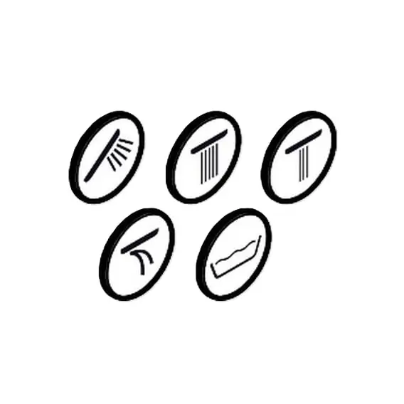 Levně Hansgrohe - Kryty symbolů pro baterie 94924000