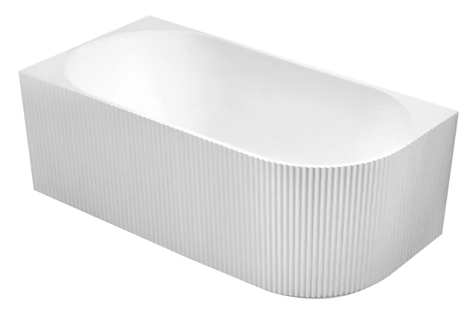 Aqualine Tibera - Badewanne 170x80 cm, links, weiß E1026G