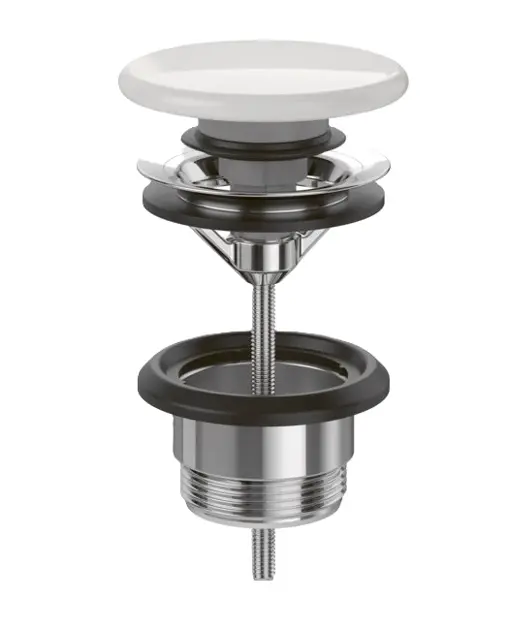 Villeroy & Boch - Piletta di scarico, ClickClack, bianco alpino 68170001