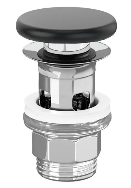 Villeroy & Boch - Umyvadlová výpusť, ClickClack, Pure Black 681700R7