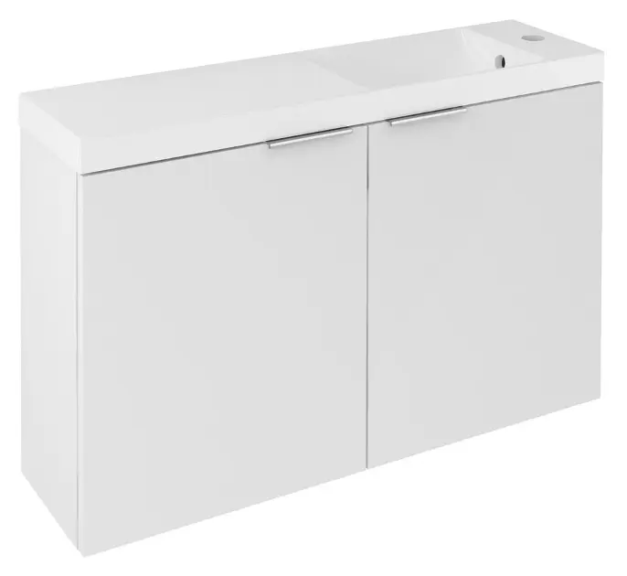 Sapho Latus - mosdószekrény X 79x50x22 cm, 2x ajtós, fehér LT110-SET01