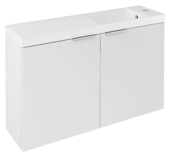 Sapho Latus - Ormarić za umivaonik X 79x50x22 cm, 2 vrata, bijeli LT110-SET01