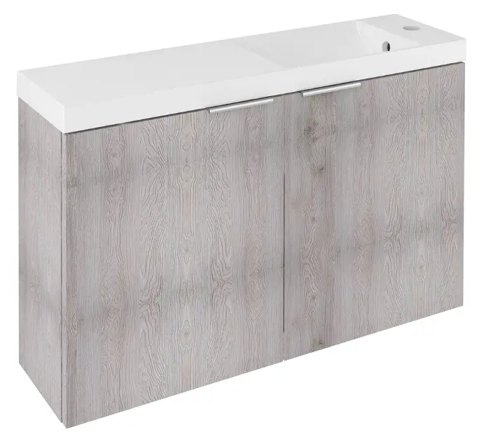 Levně Sapho Latus - Umyvadlová skříňka X 79x50x22 cm, 2x dvířka, dub mocca LT110-SET02