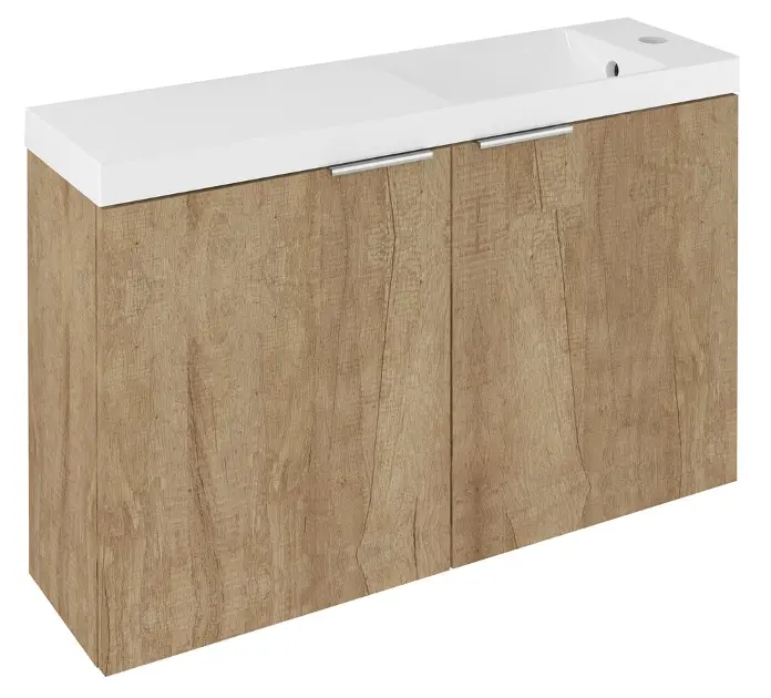 Levně Sapho Latus - Umyvadlová skříňka X 79x50x22 cm, 2x dvířka, dub alabama LT110-SET06