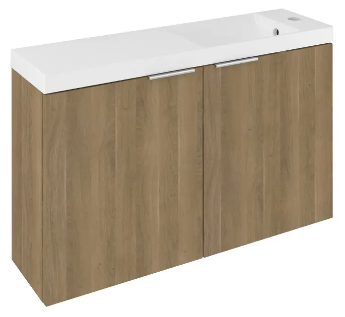 Levně Sapho Latus - Umyvadlová skříňka X 79x50x22 cm, 2x dvířka, dub cuneo LT110-SET09
