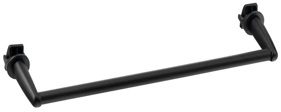 Aqualine - Porte-serviettes pour radiateur, longueur 36 cm, noir mat IDR-40B