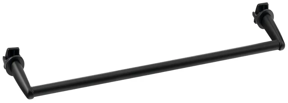 Aqualine - Porte-serviettes pour radiateurs, longueur 46 cm, noir mat IDR-50B