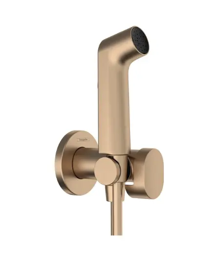 Hansgrohe - Wandventil mit Hand-Bidetbrause, gebürstete Bronze 29230140