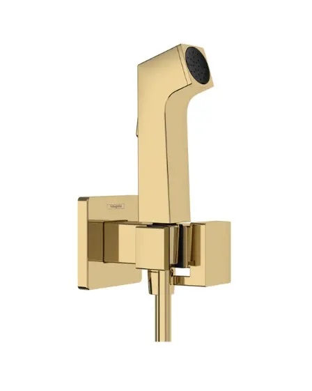 Hansgrohe - Wandventil mit Handbidetbrause, polierte Goldoptik 29231990
