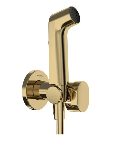 Hansgrohe - Bidet-Unterputzarmatur mit Handbrause, poliertes Gold-Finish 29232990