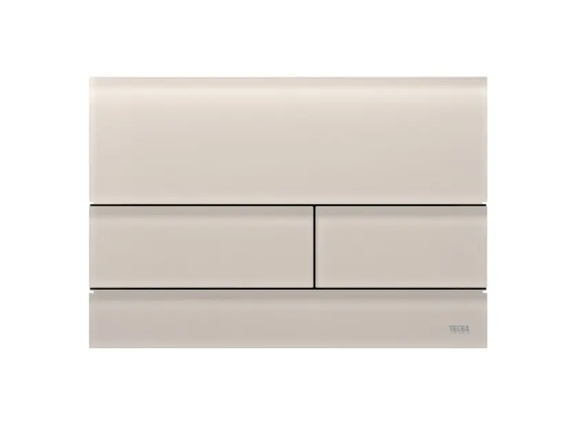 Tece - Ovládání splachování, sklo/saténově písková 9240827IIJ1