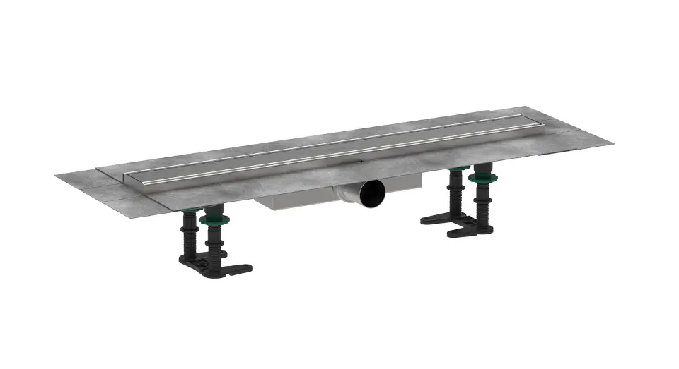 Hansgrohe - Sprchový žľab 60 cm, s roštom, kefovaná nerezová oceľ 56162800ROZ1