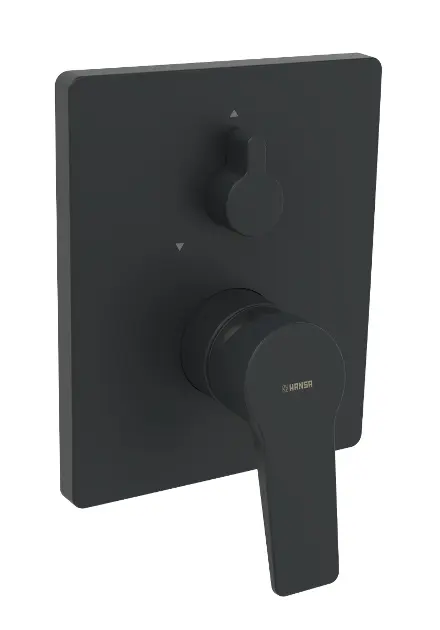 E-shop Hansa - Vaňová batéria pod omietku, 2 výstupy, matná čierna 8984908333IIJ2