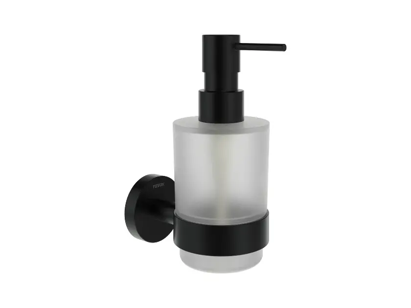 Ravak Kona - Dávkovač mýdla s držákem, sklo/matná černá X07P1310