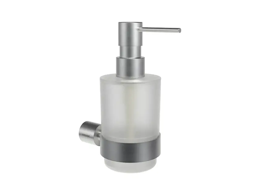 Ravak Fold - Dávkovač mýdla s držákem, sklo/kartáčovaná nerez X07P1345