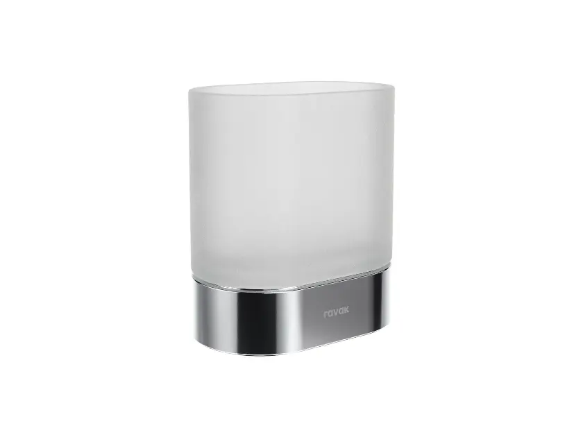 Ravak Chrome - Suport pentru periuță și pastă de dinți, stativ, sticlă/crom X07P1366
