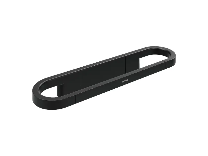 Ravak Chrome - Držák ručníků, délka 32 cm, matná černá X07P1382