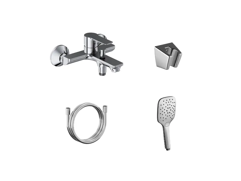 Ravak Solar - Mitigeur de baignoire avec accessoires, chrome X07S105