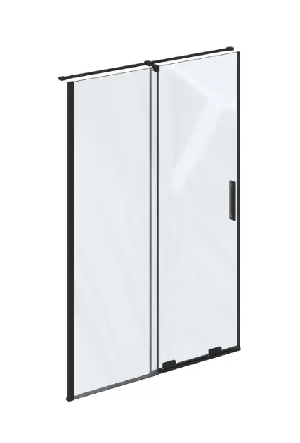 Ravak Roll - Anta doccia, 98-100 cm, nero/vetro trasparente X08VA0300Z1