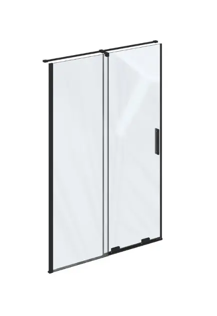 Ravak Roll - Duschtür, 138–140 cm, Schwarz/Klarglas X08VM0300Z1
