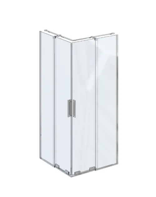 Ravak Roll - Duschecke 80x80 cm, Chrom/Klarglas X14V40C00Z1