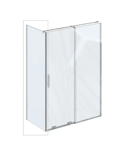 Ravak Roll - Douchewand, 90x195 cm, chroom/helder glas X90V70C00Z1