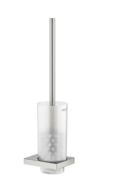 Keuco Edition 11 - WC-Bürste mit Halter, mattes Glas/Edelstahl 11164069000