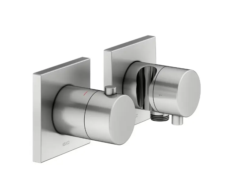 Keuco Edition 11 - Thermostatische inbouwkraan, voor 2 functies, roestvrij staal 51153061222