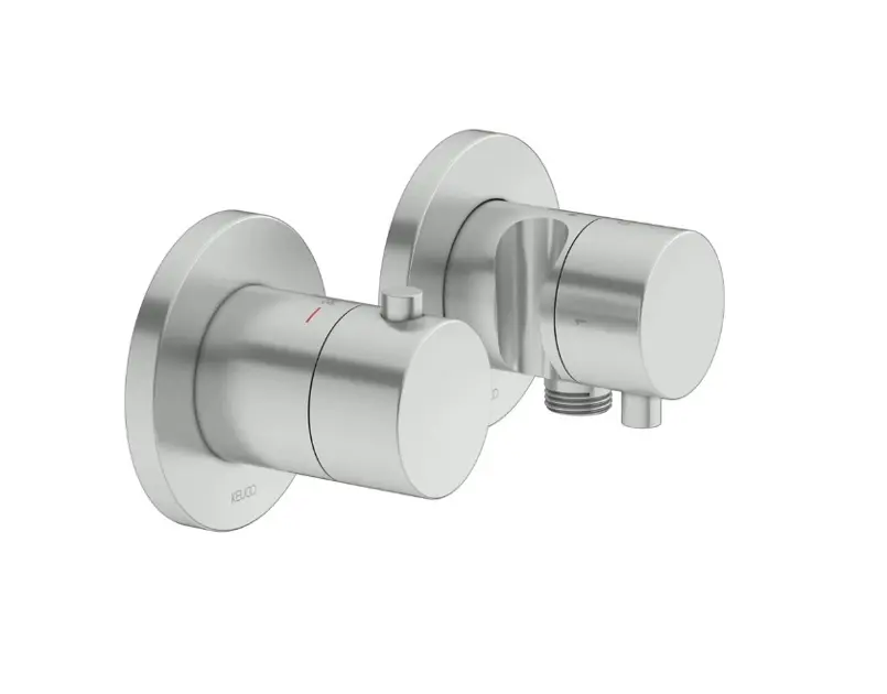 Keuco Plan blue - Thermostatische inbouwkraan, voor 2 functies, roestvrij staal 53953061221