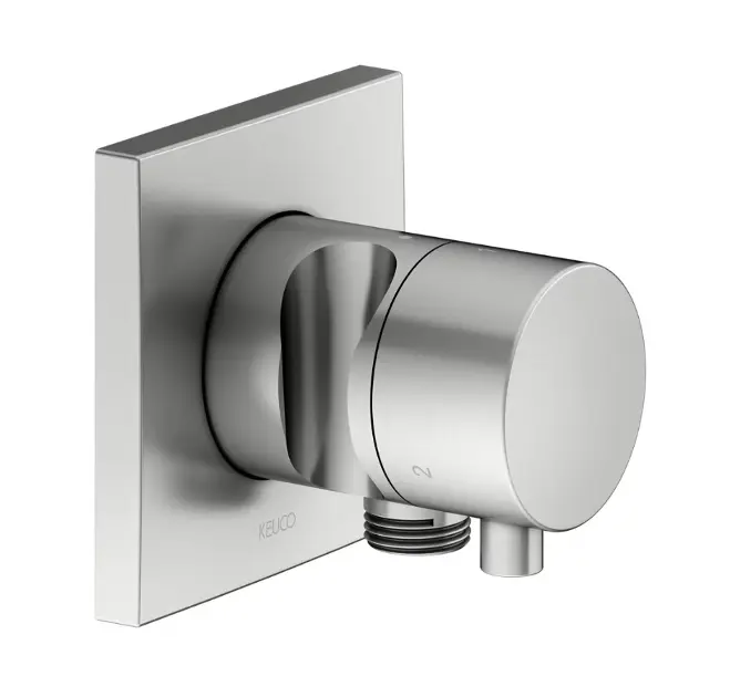Levně Keuco IXMO Comfort - Přepínací ventil pod omítku, pro 3 spotřebiče, s připojením a držákem sprchy, nerez 59548061202