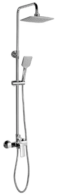 Aqualine - Sprchový set s baterií, dolní připojení sprchy, chrom FC960IIJ4