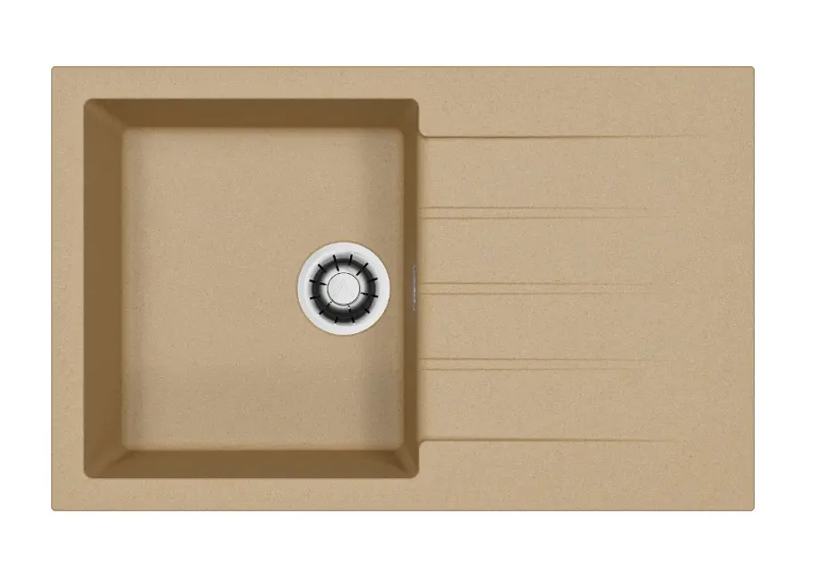 Alveus Cadit - Lavello in granito 79x50 cm, Quick-Close, clay 1148855