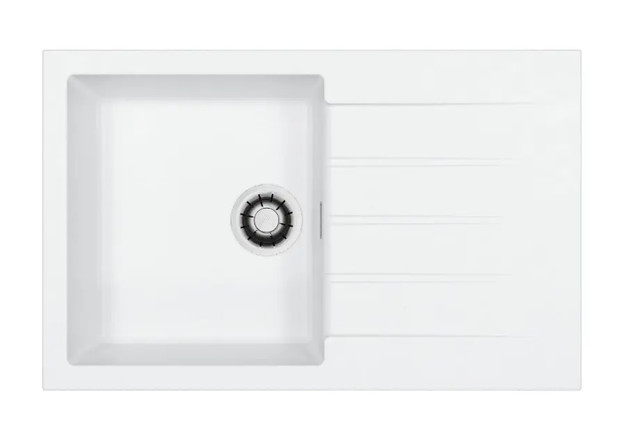 Alveus Cadit - Lavello in granito 79x50 cm, Quick-Close, glacier 1149139